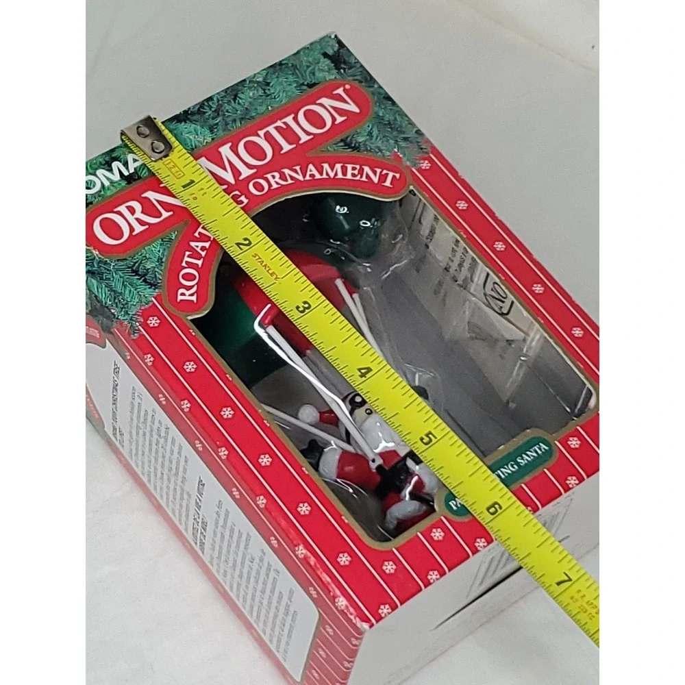 Vntg. 1989 Noma OrnaMotion Parachuting Santa‎ Rotating Ornament #1295648 (#2347)